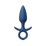 Dop Anal Cu Vibratii Renegade King, Medium, Albastru, 15 cm, NS Toys