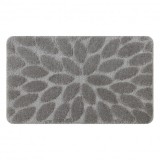 Covor baie SUPREME STONES, pietre, anti-alunecare, moale - gri, 50x80 cm