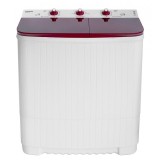 Masina de spalat rufe semiautomata NobelTek NSWM 5.3B, 220 V, Capaciate de spalare 5 kg, Capacitate de stoarcere 2.5 kg, Alb/Rosu