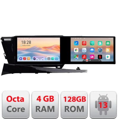 NavigatieToyota Camry 2017-2021 Kit-camry-2018 Edotec 2 ecrane 8 core 4+128 21.6 inch Incell android Wifi 5Ghz gps internet CarStore Technology foto