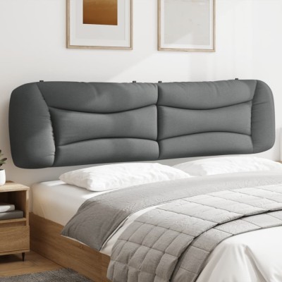 vidaXL Pernă tăblie de pat, Hvar, gri deschis, 200 cm, material textil 374616 foto