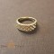 Inel filigranat latime 7 mm - placat 14k