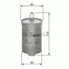 Filtru combustibil DAEWOO CIELO (KLETN) (1995 - 1997) BOSCH 0 986 450 119