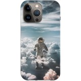 Husa compatibila cu Apple iPhone 13 Pro Max model Astronaut, Silicon, TPU, Viceversa, Transparent, Carcasa