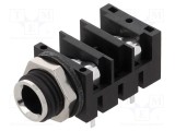 Conector Jack 6,3mm Soclu Mamă Mono cu &Icirc;ntrerupător Dublu AMPHENOL