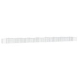Cumpara ieftin Strat inaltat cu gabion arcuit, 800x50x50 cm, fier galvanizat