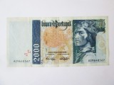 Portugalia 2000 Escudos 1995,bancnota din imagini in stare foarte buna
