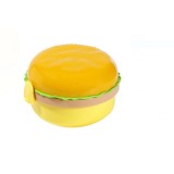 Cutie pentru pranz BURRAQ, forma de burger, 4 compartimente, tacamuri, plastic, 350ml