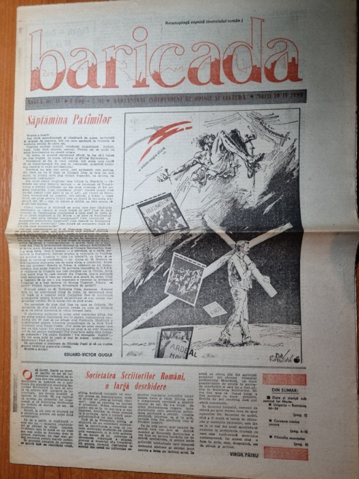 baricada 10 aprilie 1990-articol regele mihai