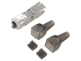 Conector RJ45 Cat 6 ecranat 8p8c, QOLTEC