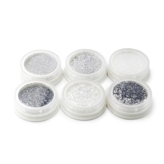 Set decoratiuni pentru unghii, 6 buc, Paiete foto
