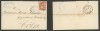 Germany North Conf 1868 Postal History Rare Cover+Content Hamburg to Koln DB.539