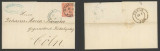 Germany North Conf 1868 Postal History Rare Cover+Content Hamburg to Koln DB.539