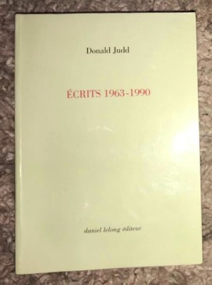 &amp;Eacute;crits 1963-1990 / Donald Judd foto