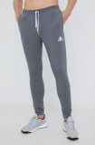 Adidas Performance pantaloni de trening H57531 barbati, culoarea gri, cu imprimeu