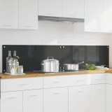 vidaXL Spate de bucătărie 2 pcs Gri &icirc;nchis 100 x 40 cm 3415467