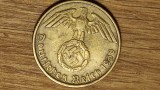 R10 Germania nazista -moneda istorica- 5 pfennig / Reichspfennig 1938 - impecabila !, Europa