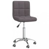 VidaXL Scaun de bucătărie pivotant, gri taupe, material textil