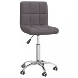 VidaXL Scaun de bucătărie pivotant, gri taupe, material textil