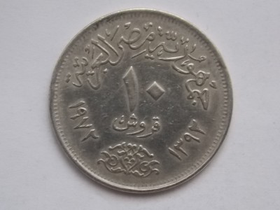 10 PIASTRES 1972 EGIPT foto