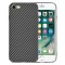 Husa pentru Apple iPhone SE (2022) / SE (2020) / 8 / 7, Techsuit, Carbonite FiberShell, Neagra