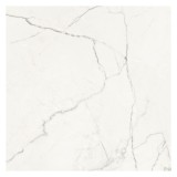 Gresie interior baie / bucatarie Alpino White, 60 x 60 cm, lucioasa, alb, rectificata, aspect marmura