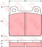 Set placute frana,frana disc ALFA ROMEO SPIDER (105) (1966 - 1977) TRW GDB100