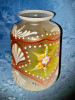 3036-Abajur Sticla pictata de lampa veche Art Deco anii 1930.