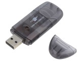 Cititor card USB 2.0 negru pentru MMC/SD