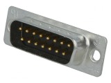 Mufă D-Sub 15 PIN pentru Cablu Lipire HD 20, TE Connectivity