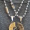 2 Lantisoare INOX cu un pandantiv cuplu/pereche YIN YANG