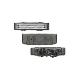 Lumini de zi auto BestAutoVest Daytime running light universale 146x33x50mm 12V 24V , cu fibra optica, 1 buc, Rapid