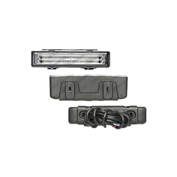 Lumini de zi auto BestAutoVest Daytime running light universale 146x33x50mm 12V 24V, cu fibra optica, 1 buc