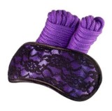 Bondage Set Violet Masca si Sfoara 10 metri#