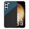 Husa pentru Samsung Galaxy S23+ S916, Techsuit, Carbonite FiberShell, Neagra Bleu