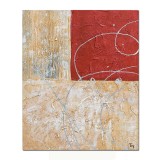 Tablou abstract pictat manual, Fantezie 2, 60x50cm ulei pe panza in relief efect 3D, gata de agatat pe perete