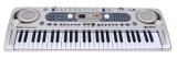 Cumpara ieftin Orga electronica 54 clape MQ-824USB, MP3, USB, microfon inclus, 100 tonuri si ritmuri, argintie