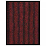 Covoraș intrare, roșu cu dungi, 40x60 cm