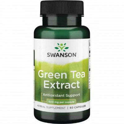 Green Tea Extract Ceai Verde 500 miligrame 60 capsule Swanson foto