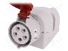 Conector alimentare AC, IEC 60309, IP44, 16A, 400V AC, 5 pini, PAWBOL - B.1036