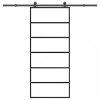 VidaXL Ușă glisantă cu set feronerie, 90x205 cm, sticlă ESG/aluminiu 3332831