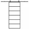 vidaXL Ușă glisantă cu set feronerie, 90x205 cm, sticlă ESG/aluminiu 3332831