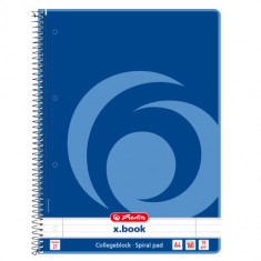 Caiet Herlitz XBook, A4, dictando, spirala, 160 file foto