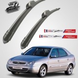 Cumpara ieftin Stergatoare Parbriz TeamCar Set 2 buc Compatibile Citroen Xsara (1997-2006) Flat Tip Hook U Negre
