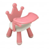 Scaunel multifunctional pentru copii cu tavita detasabila Princess roz, Oem
