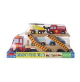 Transportor cu vehicule de urgenta Melissa and Doug, Melissa &amp; Doug