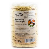 Turte din Linte Rosie cu Sare de Mare 90 grame Pronat