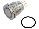 Comutator ONPOW anti-vandalism 2 poziții SPDT 3A/220VAC IP65 GQ22-L-11E/J/W/24V/S