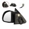Oglinda exterioara Dodge Dakota, 01.1997-12.2000, Dodge Durango, 01.1997-01.2000 , partea Stanga, culoare sticla crom, sticla convexa, cu incalzire,