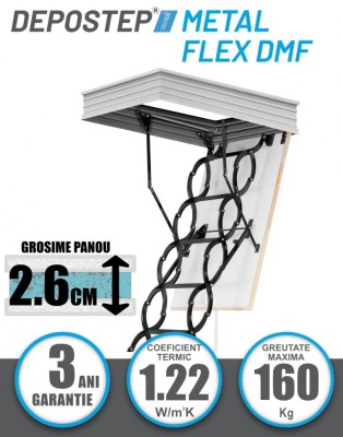Scara pod DEPOSTEP METAL FLEX DMF metalica tip pantograf foto